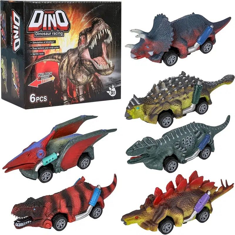 6pcs Dino Toys For 3 Year Old Boys And Toddlers Boy Toys Age 3 4 5